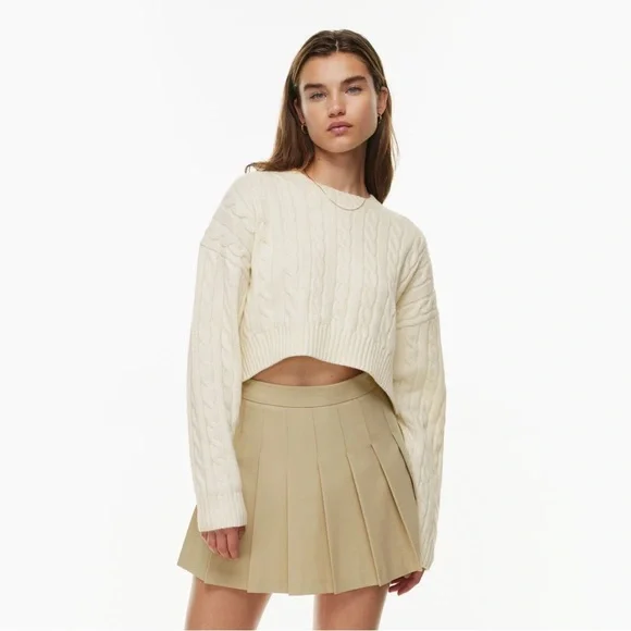Aritzia Sweaters Aritzia Sunday Best Peggy Cropped Sweater